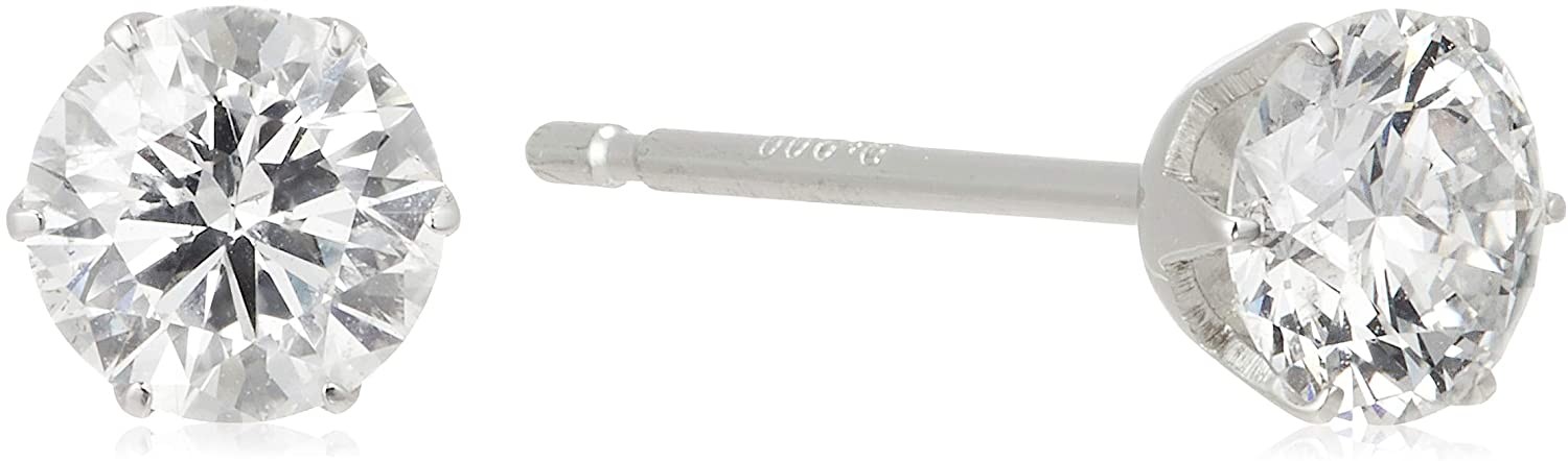 Platinum Diamond 0.6ct Earrings (with certificate) [D color / SI2 class / Excellent cut / Heart & Cupid